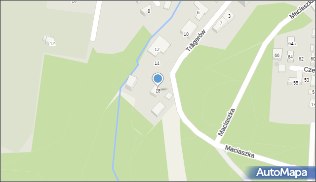 Bydgoszcz, Trägerów Augustyna i Romana, 18, mapa Bydgoszczy
