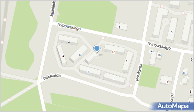 Bydgoszcz, Trybowskiego Zygmunta, ks., 10, mapa Bydgoszczy