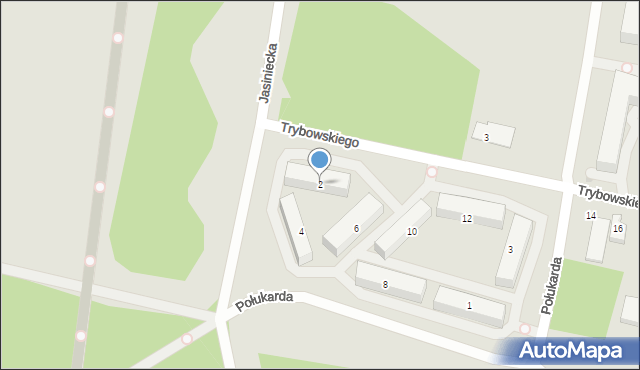 Bydgoszcz, Trybowskiego Zygmunta, ks., 2, mapa Bydgoszczy