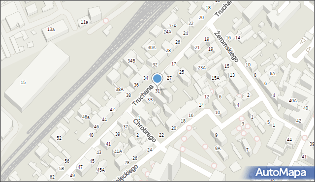 Chorzów, Truchana Władysława, 31, mapa Chorzów