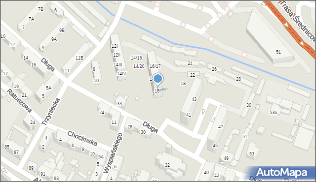 Chorzów, Trzyniecka, 18I, mapa Chorzów