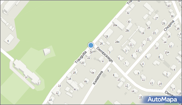 Ciechocinek, Traugutta Romualda, gen., 24, mapa Ciechocinek