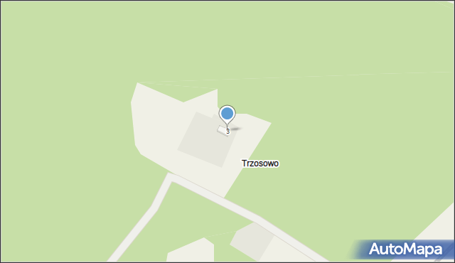 Cis, Trzosowo, 3, mapa Cis