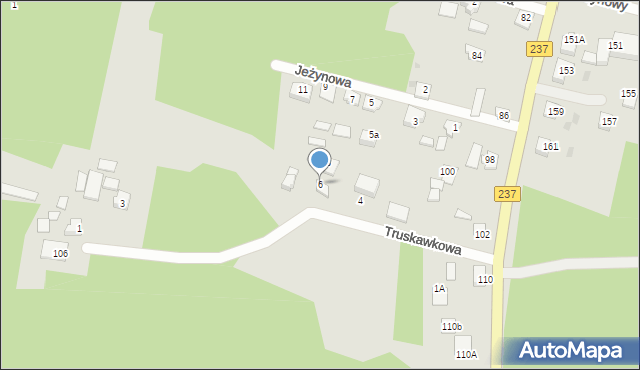 Czersk, Truskawkowa, 6, mapa Czersk