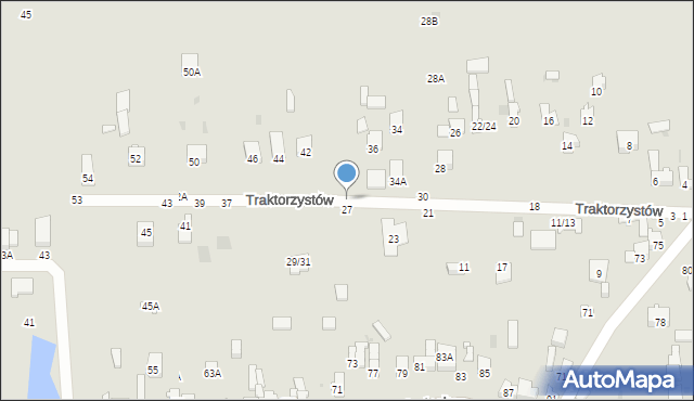 Częstochowa, Traktorzystów, 38, mapa Częstochowy