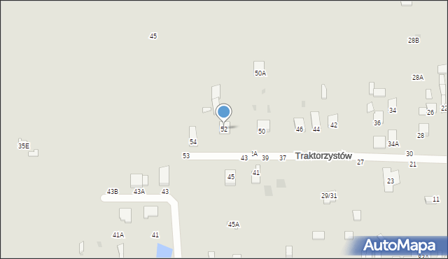 Częstochowa, Traktorzystów, 52, mapa Częstochowy