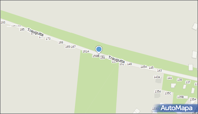 Częstochowa, Traugutta Romualda, gen., 159A, mapa Częstochowy