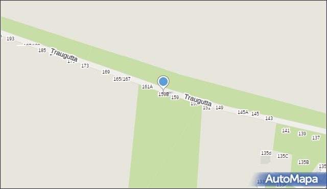 Częstochowa, Traugutta Romualda, gen., 159B, mapa Częstochowy