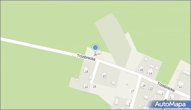 Czeszów, Trzebnicka, 20, mapa Czeszów