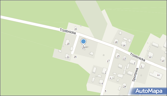 Czeszów, Trzebnicka, 23, mapa Czeszów