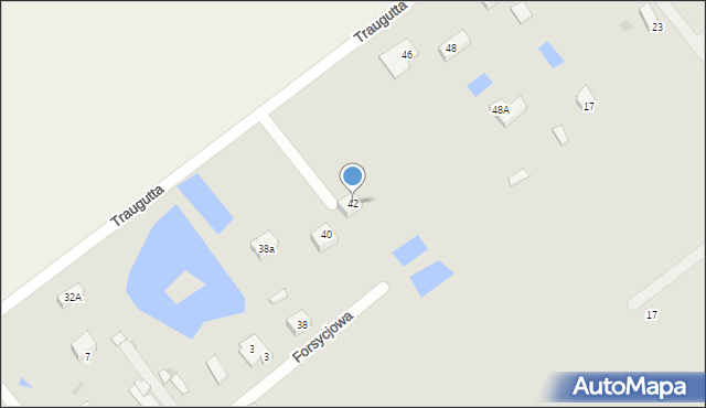 Człuchów, Traugutta Romualda, gen., 42, mapa Człuchów