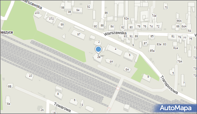 Dąbrowa Górnicza, Transportowa, 2a, mapa Dąbrowa Górnicza