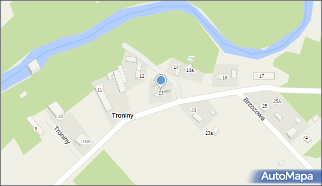 Danków, Troniny, 13, mapa Danków