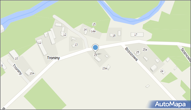 Danków, Troniny, 23, mapa Danków