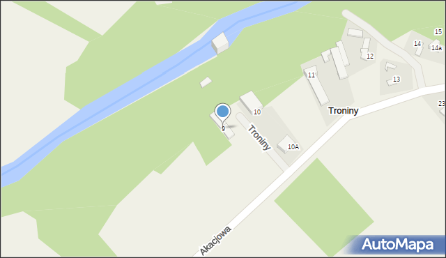 Danków, Troniny, 9, mapa Danków