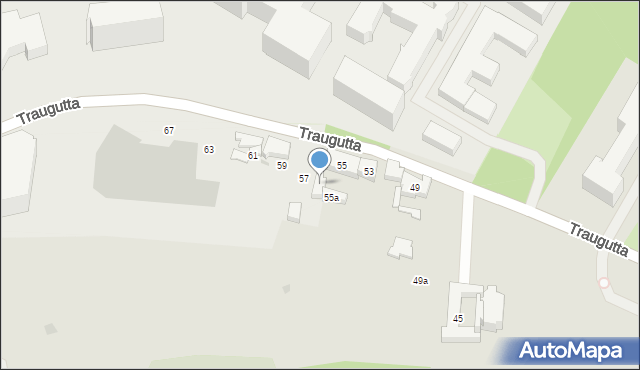 Gdańsk, Traugutta Romualda, gen., 55b, mapa Gdańska