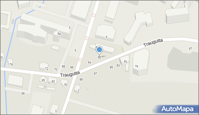 Gdańsk, Traugutta Romualda, gen., 62, mapa Gdańska