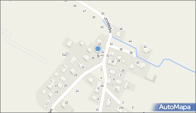 Giebułtów, Trojadyn, 39, mapa Giebułtów