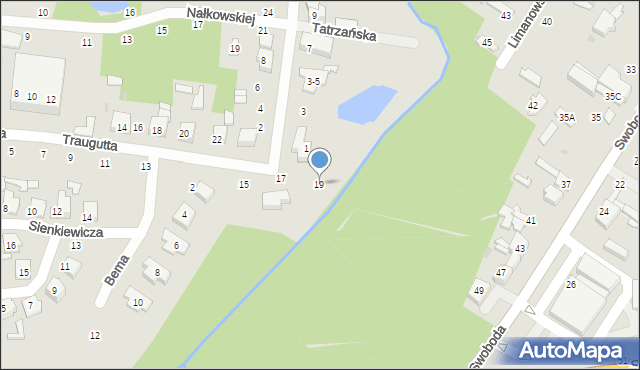 Głowno, Traugutta Romualda, gen., 19, mapa Głowno