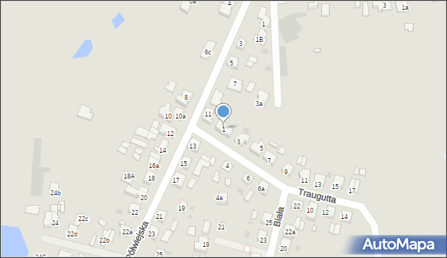 Gniezno, Traugutta Romualda, gen., 1, mapa Gniezna