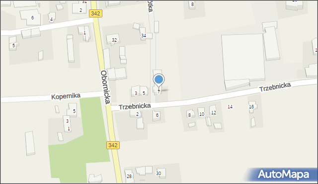 Golędzinów, Trzebnicka, 7, mapa Golędzinów