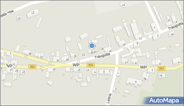 Gozdnica, Traugutta Romualda, gen., 22, mapa Gozdnica