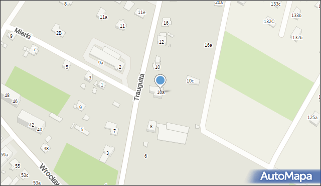 Grodków, Traugutta Romualda, gen., 10a, mapa Grodków