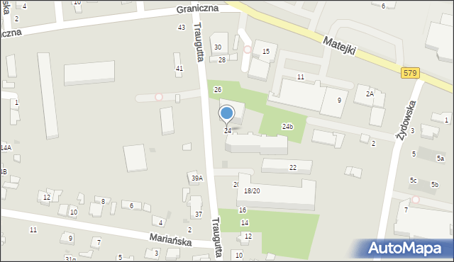 Grodzisk Mazowiecki, Traugutta Romualda, gen., 24, mapa Grodzisk Mazowiecki