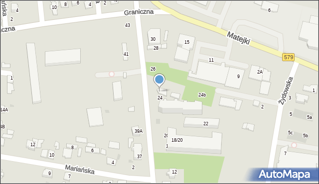 Grodzisk Mazowiecki, Traugutta Romualda, gen., 24A, mapa Grodzisk Mazowiecki