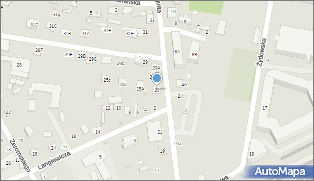 Grodzisk Mazowiecki, Traugutta Romualda, gen., 25, mapa Grodzisk Mazowiecki