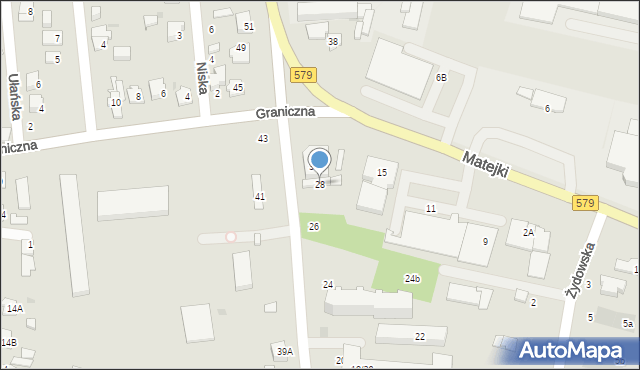 Grodzisk Mazowiecki, Traugutta Romualda, gen., 28, mapa Grodzisk Mazowiecki