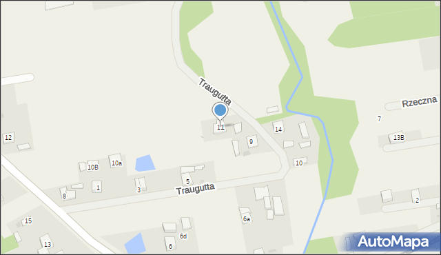 Jaktorów, Traugutta Romualda, gen., 11, mapa Jaktorów