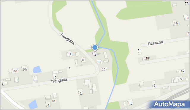 Jaktorów, Traugutta Romualda, gen., 14, mapa Jaktorów