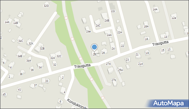 Jastrzębie-Zdrój, Traugutta Romualda, gen., 28, mapa Jastrzębie-Zdrój