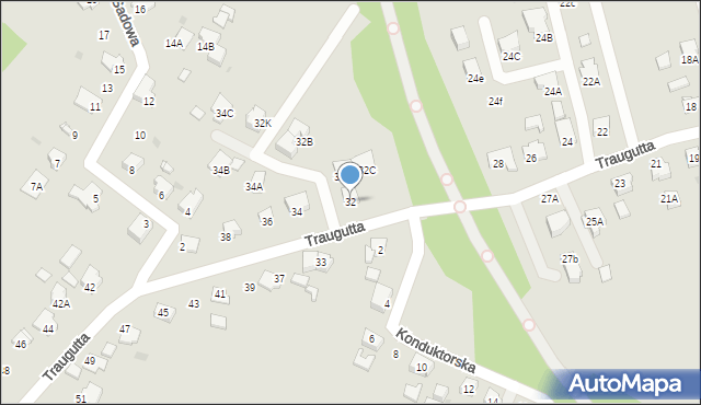 Jastrzębie-Zdrój, Traugutta Romualda, gen., 32, mapa Jastrzębie-Zdrój