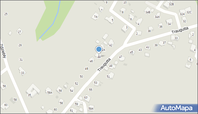 Jastrzębie-Zdrój, Traugutta Romualda, gen., 44, mapa Jastrzębie-Zdrój