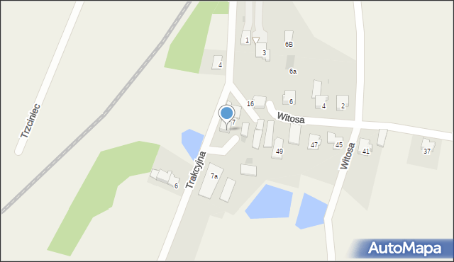 Jawiszowice, Trakcyjna, 5, mapa Jawiszowice