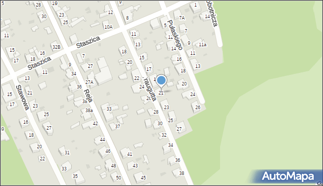 Jaworzno, Traugutta Romualda, gen., 21, mapa Jaworzno