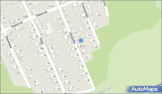 Jaworzno, Traugutta Romualda, gen., 23, mapa Jaworzno