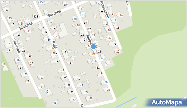 Jaworzno, Traugutta Romualda, gen., 28, mapa Jaworzno