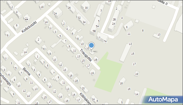 Jaworzyna Śląska, Traugutta Romualda, gen., 14, mapa Jaworzyna Śląska