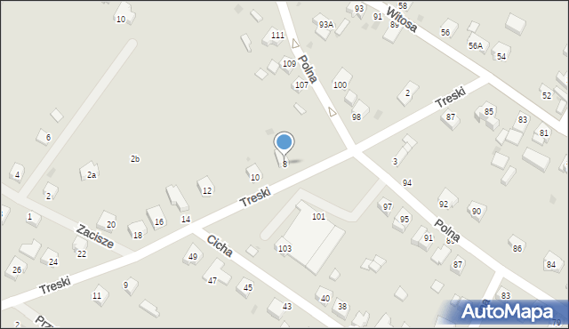Jelcz-Laskowice, Treski Jerzego, 8, mapa Jelcz-Laskowice