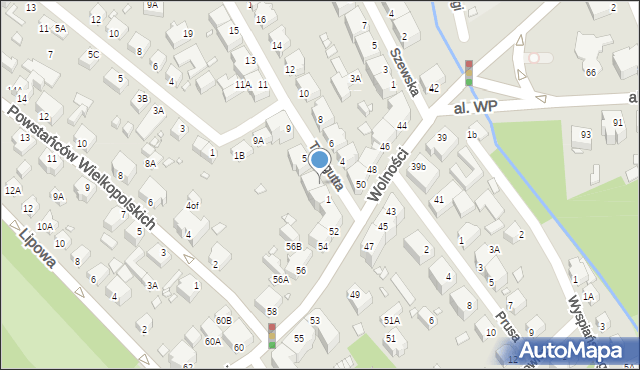 Jelenia Góra, Traugutta Romualda, gen., 3, mapa Jelenia Góra