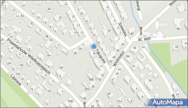 Jelenia Góra, Traugutta Romualda, gen., 5, mapa Jelenia Góra