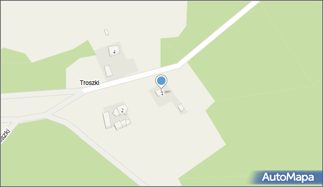 Kłodnica, Troszki, 1, mapa Kłodnica