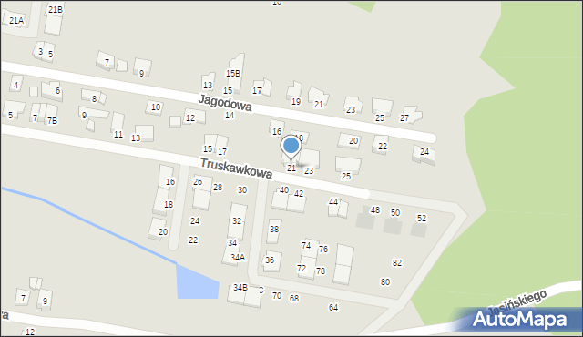 Kobyłka, Truskawkowa, 21, mapa Kobyłka