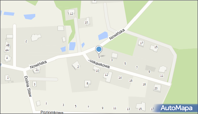 Kolbudy, Truskawkowa, 1, mapa Kolbudy