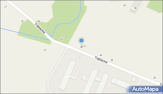 Korczyna, Trębacka, 42, mapa Korczyna