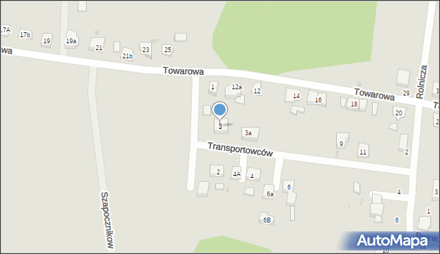 Kościerzyna, Transportowców, 3, mapa Kościerzyna