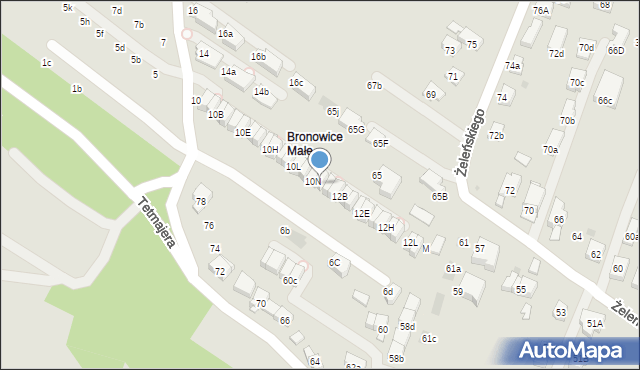 Kraków, Truszkowskiego Stanisława, ks., 12, mapa Krakowa